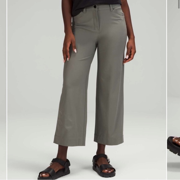 Lululemon City Sleek 5 Pocket Wide-Leg High Rise 7/8 Length Pant - Picture 1 of 12